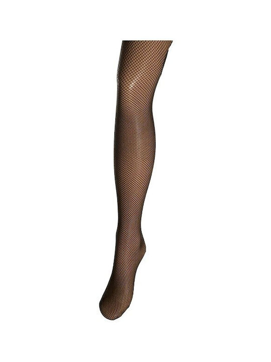 Pompea Women's Pantyhose Net Brown