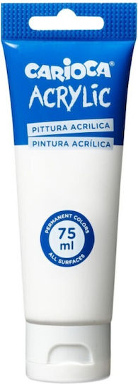 Carioca Acrylic Paint Set White 75ml 1pcs
