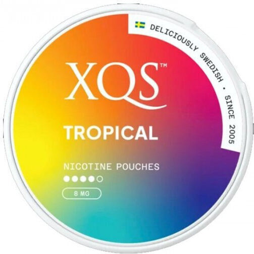 XQS Fros Nicotine Pouches Strong 8mg with Tropical Flavor