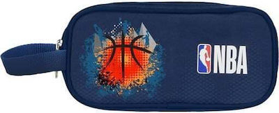 Street NBA Blue Pencil Case Barrel 20x9x7cm