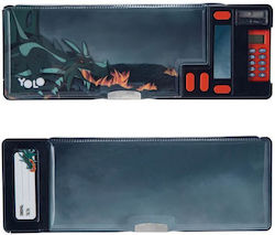 Yolo Magnetic Pencil Case with Calculator Black