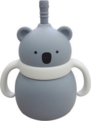 Silicone Bottle with Handles 200ml Toddler Grey Koala 32116000021 Silicone Bottle with Handles 200ml Toddler Grey Koala 32116000021