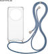 Sonique Armor Clear Silicone Case with Cord for...