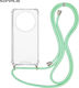 Sonique Armor Clear Silicone Case with Cord for...