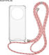 Sonique Armor Clear Silicone Case with Cord for...
