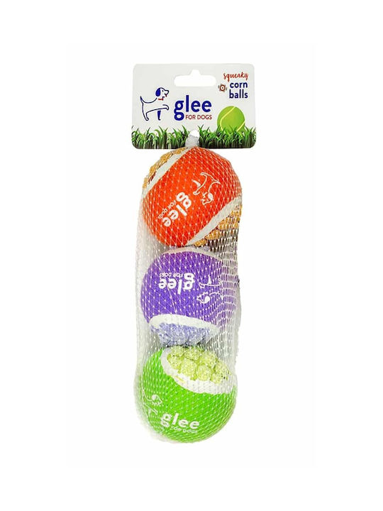 Glee Παιχνιδι Σκυλου Squeaky Corn Balls 6cm 3τεμαχια