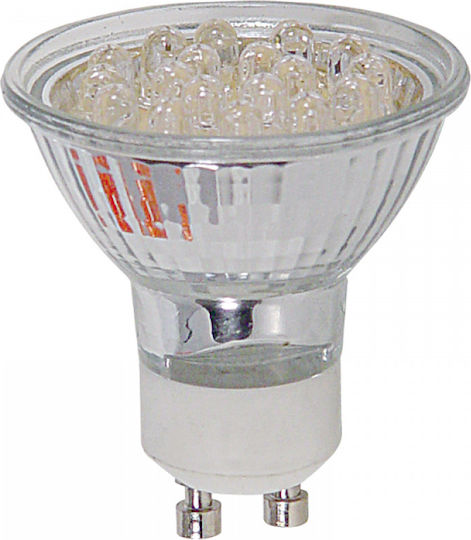 DIL Λάμπα LED 1.5W για Ντουί GU10 και Σχήμα MR16 Κίτρινο