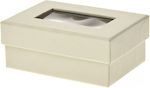 Kraft Box with Window Ecru 10x7cm 1pc