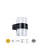 GloboStar Empire Round Επιτοίχιο Εξωτερικό Σποτ LED IP65 10W με Θερμό Λευκό Φως Διπλής Δέσμης 10εκ.
