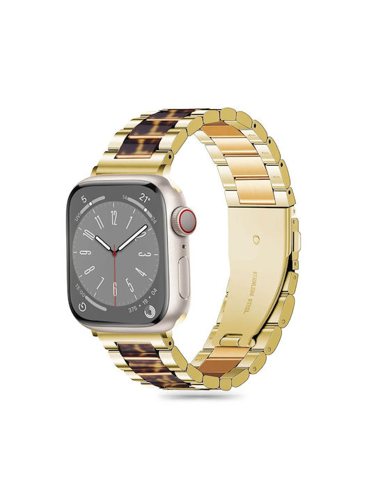 Tech-Protect Modern Metal Leopard Λουράκι Χρυσό (Apple Watch 38/40/41/42mm)