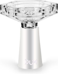 Γυάλινο Μπολ Ναργιλέ Diamant Dum Λευκό