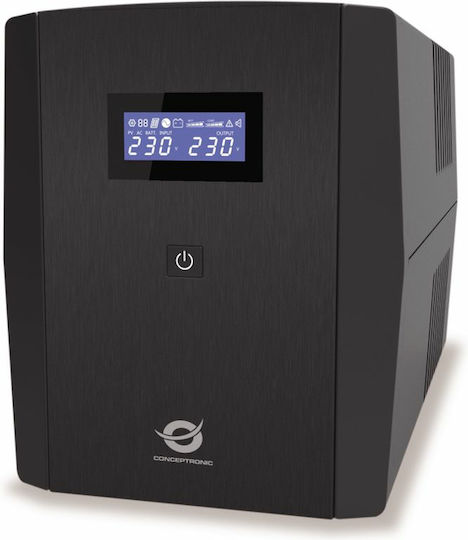 Conceptronic ZEUS08E UPS Line-Interactive 1500VA 900W