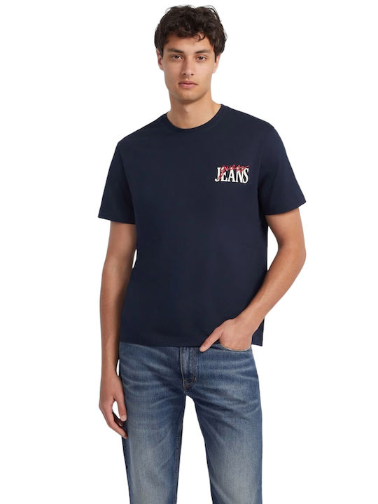 Guess Ανδρικό T-shirt Κοντομάνικο Blue