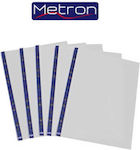 Reinforced Filing Sleeves Metron Matte A4 Holes 100 Pcs 57108