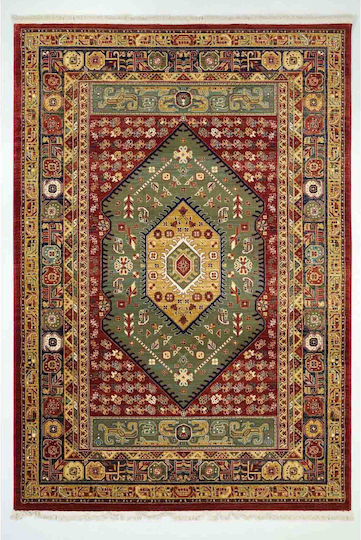 Ezzo Orient D008a Teppich Rechteckig Synthetisch,Polyester/Cotton/Leather Red