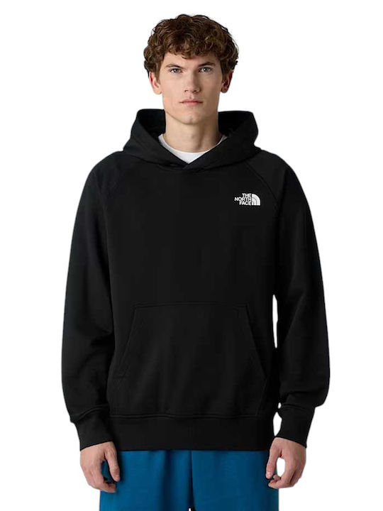 Raglan Box Суитшърт с Качулка Tnf black