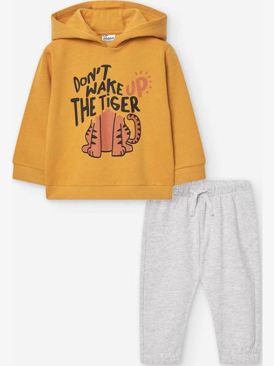 Kids Sweatpants Set Yellow 2pcs
