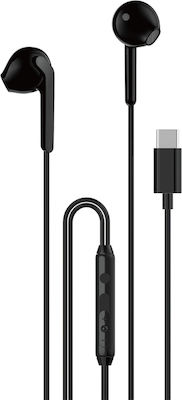 Dudao 887T66 In-ear Handsfree Headphones with Connector USB-C Black