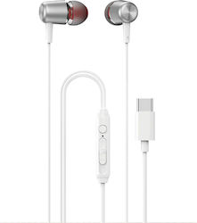 Dudao 567K40 In-ear Handsfree Headphones with Connector USB-C White
