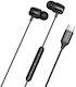 Mcdodo 036B49 In-ear Handsfree Ακουστικά με Βύσμα USB-C Μαύρο