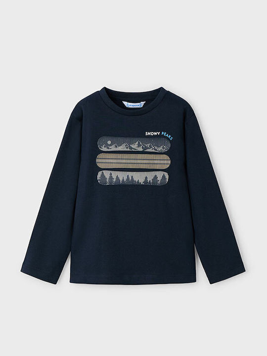 Mayoral Kids Long-sleeved Black Top
