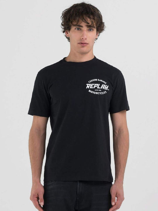 Replay Jersey T-shirt Black M3057.000.2660-098 | Skroutz.eu