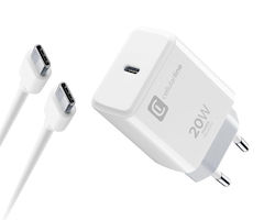 Cellular Line ACHIPHKITC2CPD20WW 20W με Καλώδιο USB-C - USB-C