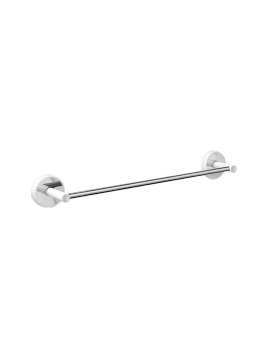 Karag Optimo-w Single Wall-Mounted Bathroom Rail Silver 624099