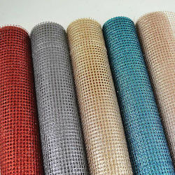 Ύφασμα Glitter Grid 75εκ.x5μ Τ798-75