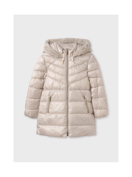 Mayoral Kinderjacke Lang mit Kapuze White