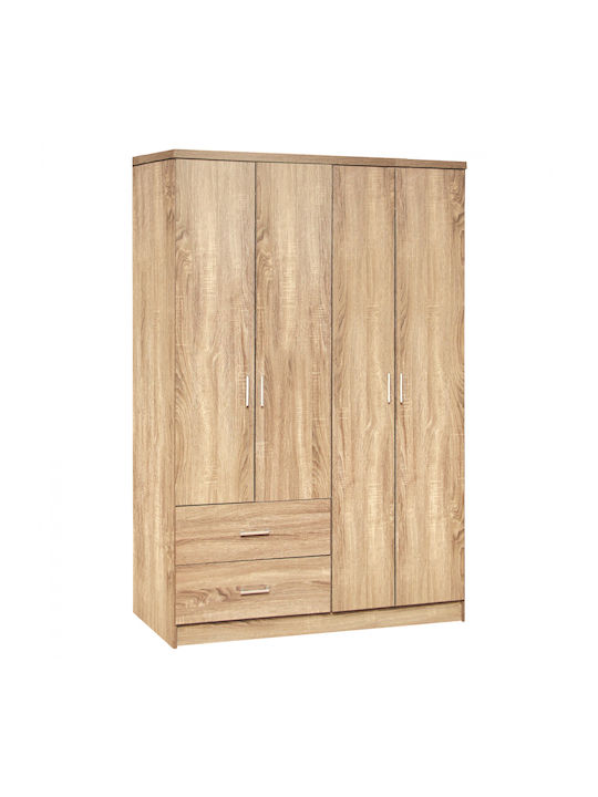 Four Door Wardrobe Blakely Sonama 120x42.5x180.5cm