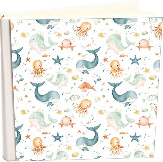 Albumul Meu Subacvatic Stil Boho Hârtie de Orez 24x24cm Cutie Album 40 Pagini