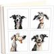 Albumul Meu Câine Stil Boho Hârtie de Orez 24x24cm Cutie Album 40 Pagini
