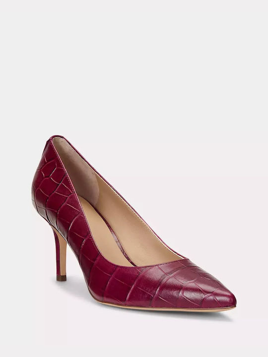 Ralph Lauren Burgundy Heels