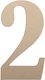 Roline 468 Schild Nummer 2 Kunststoff Metallisch 50mm