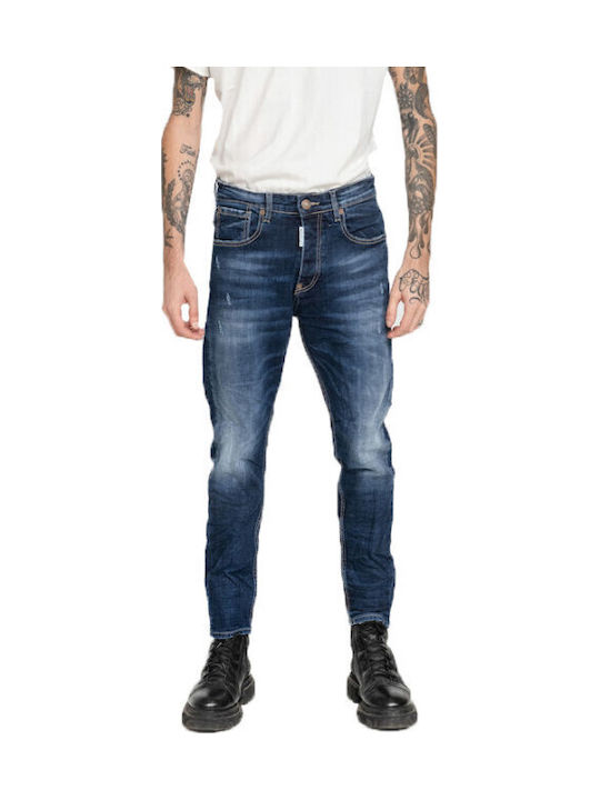 Premium Men's Jeans Pants Elastic Navy Blue MALMO 2013 BLUE DENIM