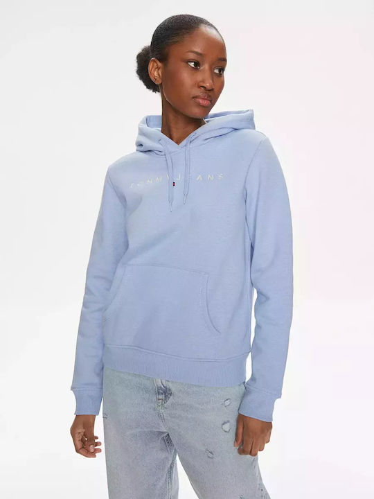 Tommy Hilfiger Linear Women's Hooded Sweatshirt Dark Blue