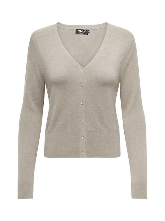 Only Life Women's Knitted Cardigan Beige