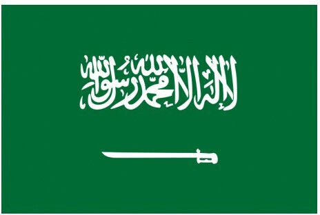 Saudi Arabia Desk Flag 18x25