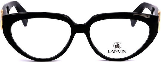 Lanvin Γυναικείος Κοκκάλινος Σκελετός Γυαλιών Cat Eye Μαύρος LNV2600-1