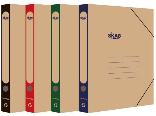 Skag Κουτί Κραφτ Λάστιχο 26.5x35.5 3,5cm 4 Χρώματα 233101