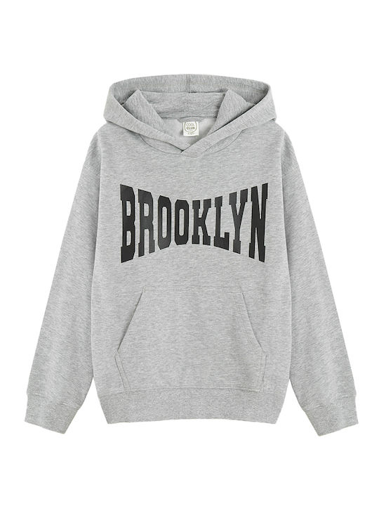 Cool Club Kids Sweatshirt with Hood Gray