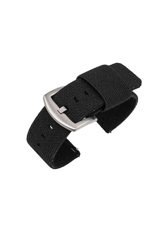 Fabric Strap Black 22mm