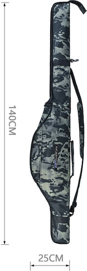 Rod Storage Bag Camouflage Design 140x25cm Forhome 36210 Home