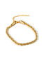 Bracelet Anklet Chain made of Steel Gold Plated