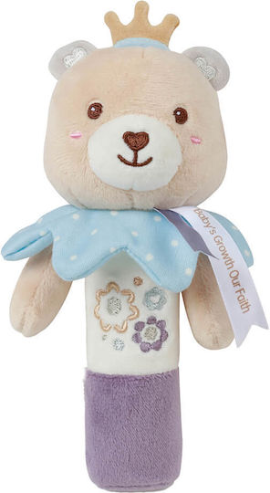 Bebe Stars Rattle Soft Teddy Flower Rattle for 0++ Months