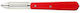Opinel No 115 Fruit and Vegetable Peeler and Cleaner Stainless Steel Red