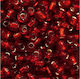 Bordeaux-silver 3mm 100 grams