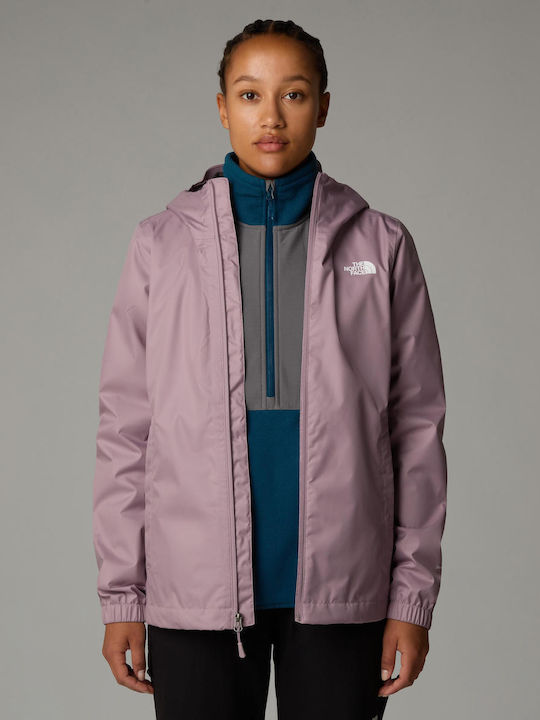 Quest Women's Hiking Short Lifestyle Jacket for Winter Purple Chalk