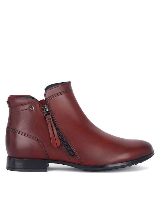 Damen Chelsea Stiefeletten Rot